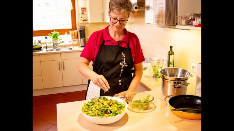 Sommerliche Spaghetti mit Rucola-Pesto: Ein Genuss f&uuml;r warme Tage