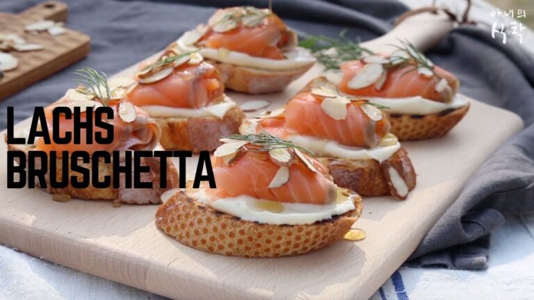 K&ouml;stliche Bruschetta-Rezepte mit Lachs und Frischk&auml;se