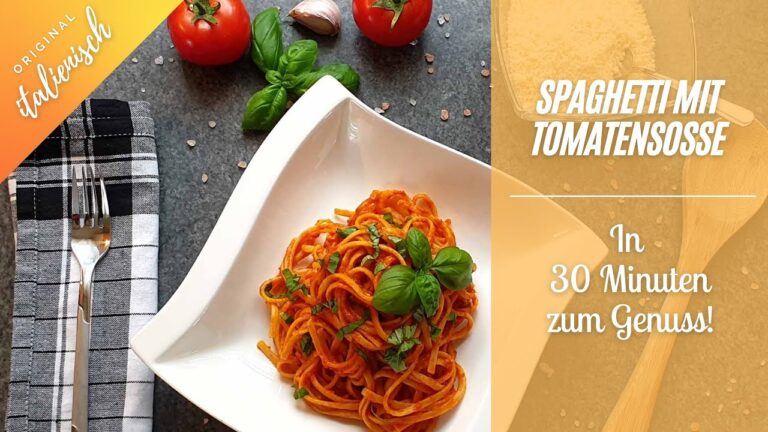 K&ouml;stliche Spaghetti mit selbstgemachter Tomatensauce