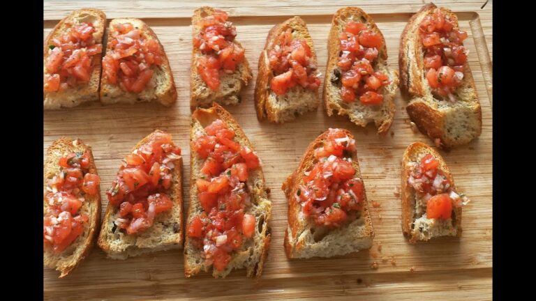 K&ouml;stliche Bruschetta-Rezepte mit Tomaten-Basilikum-Mix