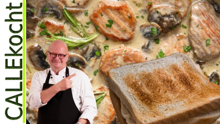 K&ouml;stliche Bruschetta mit Pilzen und Schinken: Ein Genuss f&uuml;r Feinschmecker