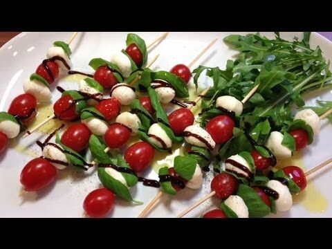 Kreative Ideen f&uuml;r Mini-Caprese-Spie&szlig;e