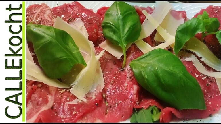 K&ouml;stliches Carpaccio mit Rucola: Zubereitung leicht gemacht