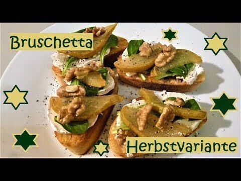 Gorgonzola-Birnen-Crostini: Ein Genuss f&uuml;r Feinschmecker