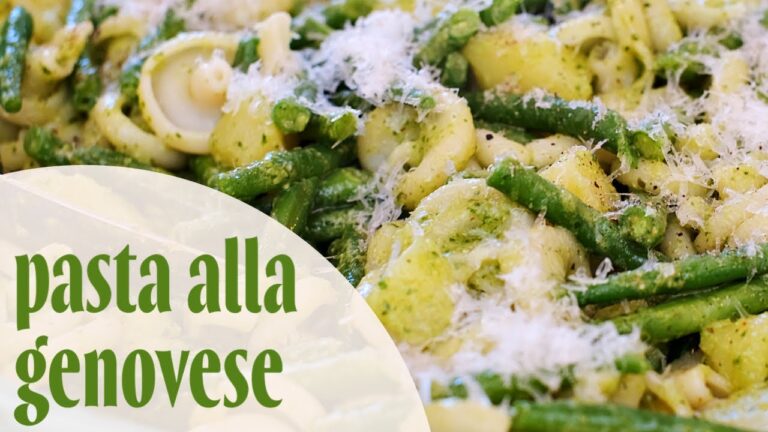 Pasta mit hausgemachtem Pesto Genovese: Ein Genuss aus der italienischen K&uuml;che